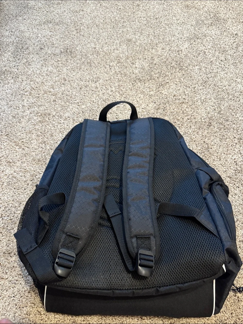 Puma Procat Black Laptop/School Backpack with White Trim and Mesh (NWT)